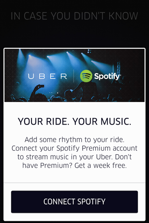 uber spotify marketin